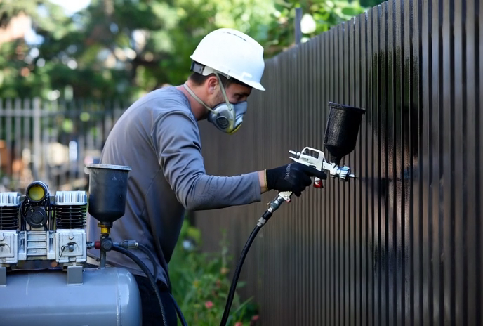 Muestra recubrimiento con esmalte profesional